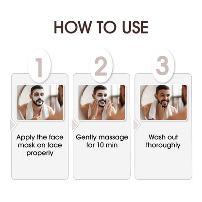 NICONI Men Enzyme De-Tan Pack for Face & Body | Sun Tan Removal