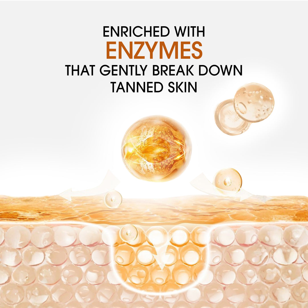 NICONI Men Enzyme De-Tan Pack for Face & Body | Sun Tan Removal